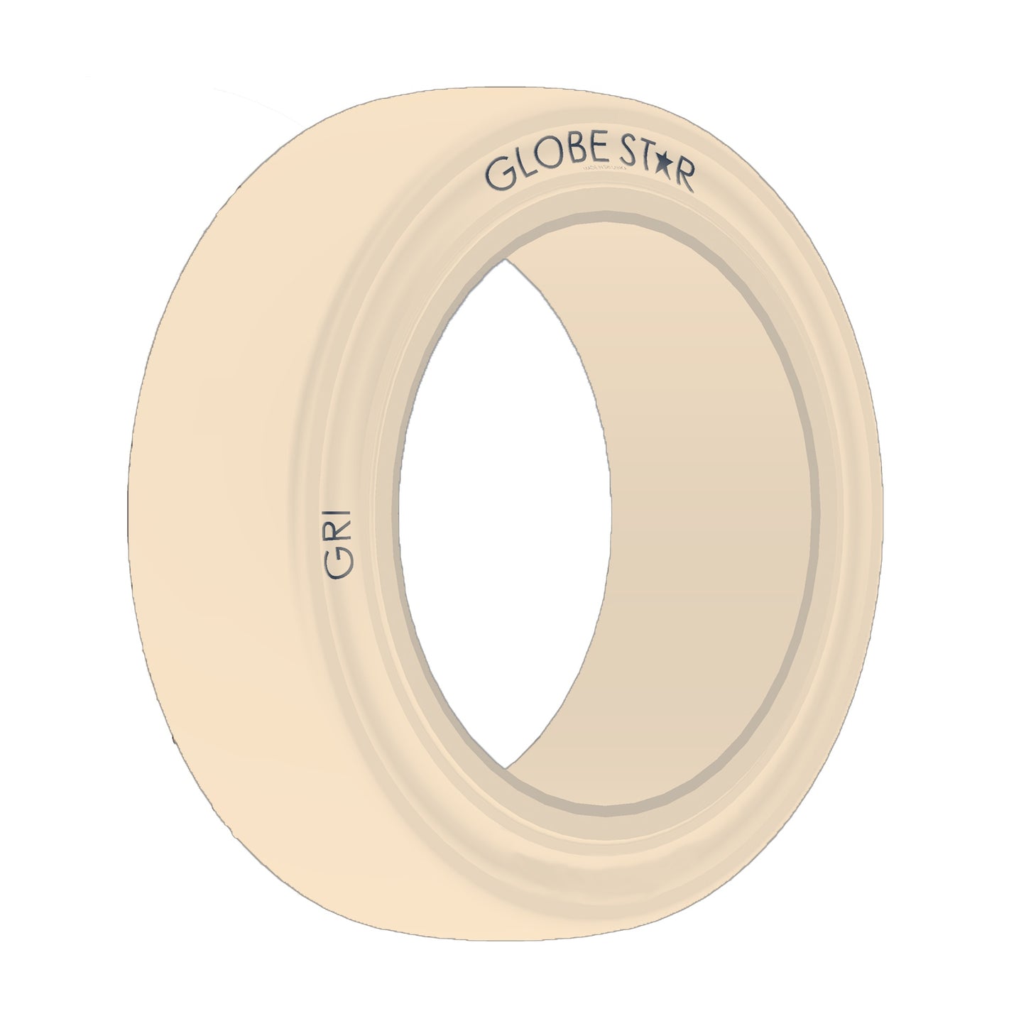 101_2x5x61_2(267_127-165)6.5"GRIGLOBESTARPressOnBand,Non-Marking,Smooth,Solid,White