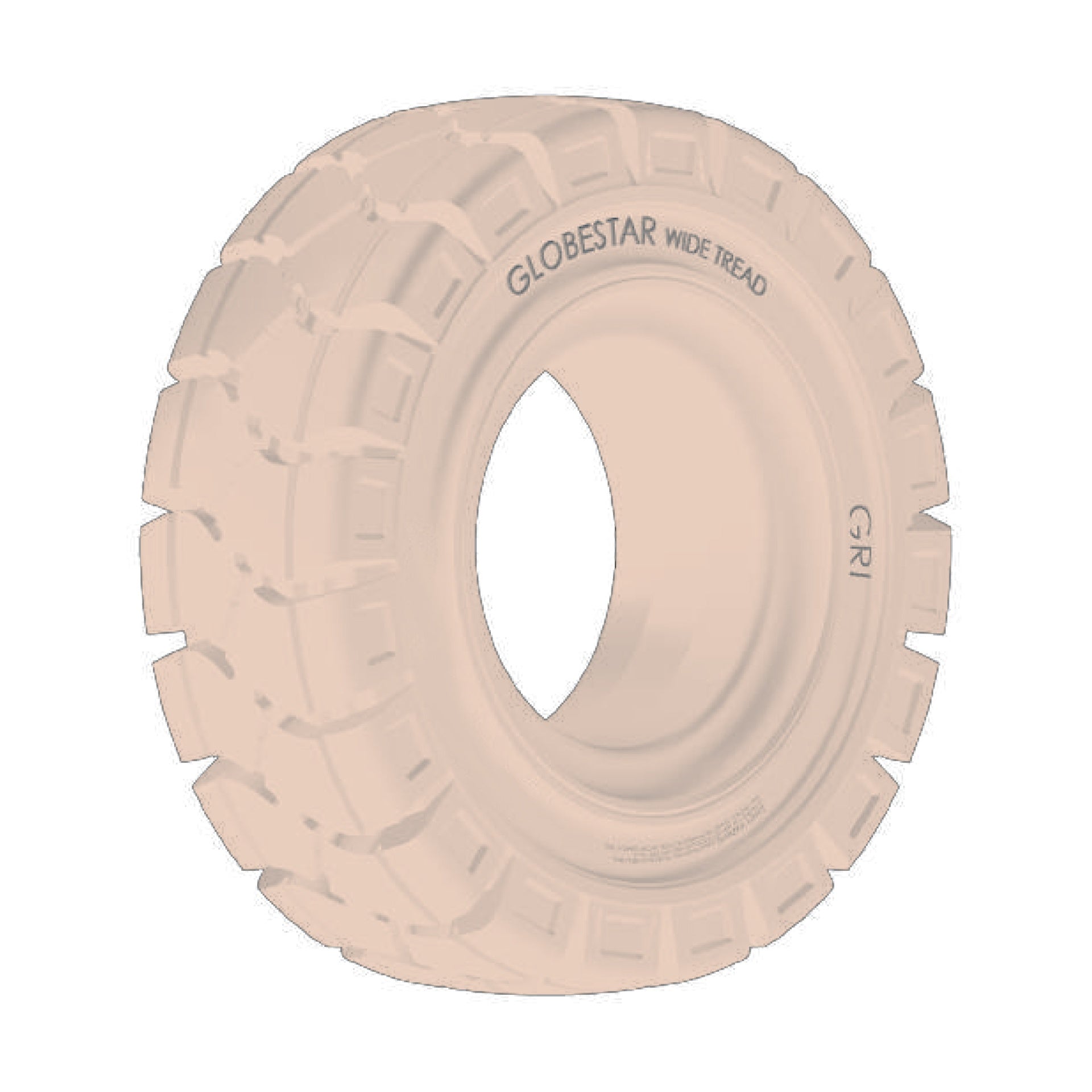 8.25-15_6.56.5"GRIGLOBESTARWideTread,Standard,Non-Marking,Solid,White