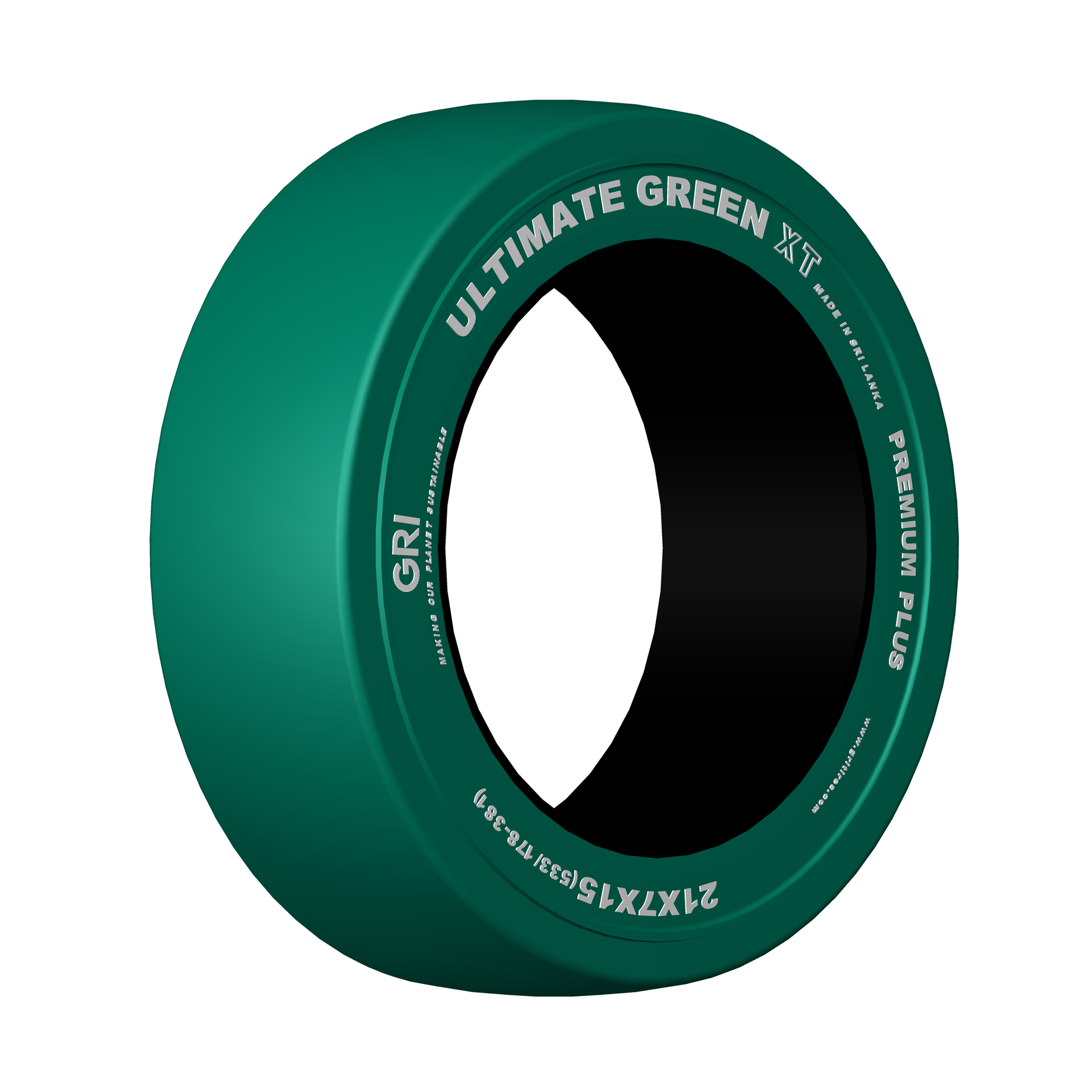 22x8x16(559_203-406)GRIULTIMATEGREENXTPressOnBand,Non-Marking,Smooth,Solid,Green